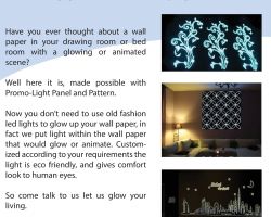 GLOW YOUR WALL PAPER flyer