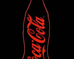 Coke-edgelit-sign---0.25-in-Rich-Red